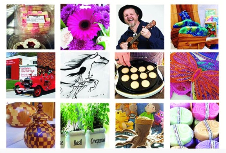Picture of range of arts and crafts to be sold